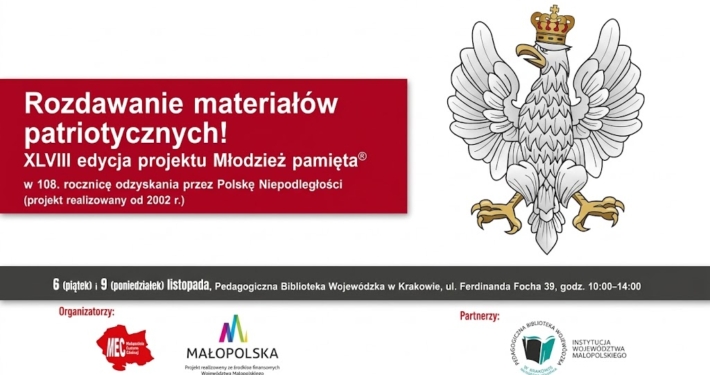 XLVIII Młodziez pamięta - rozdawanie materiałów patriotycznych
